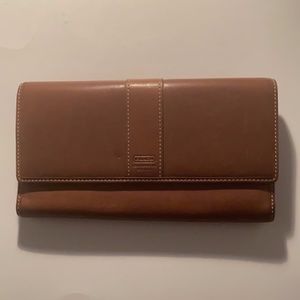 Coach Vintage Tan Wallet w/ Coin Purse